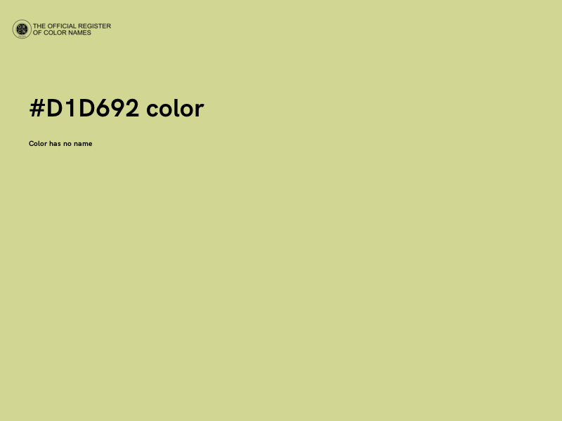 #D1D692 color image