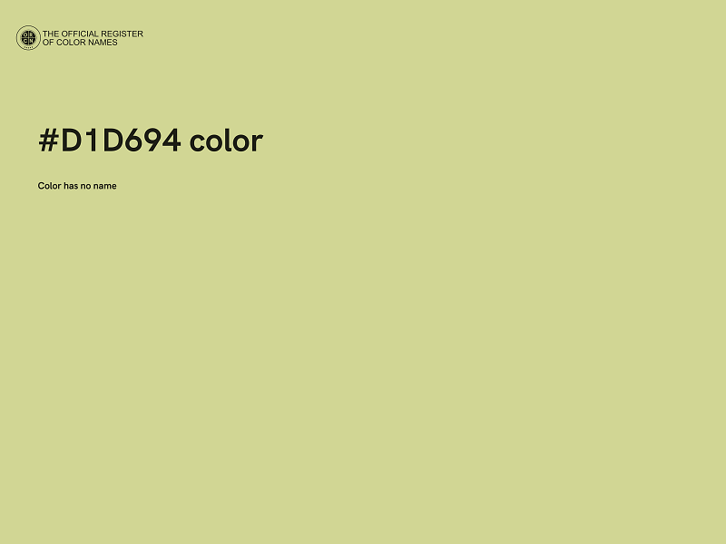 #D1D694 color image