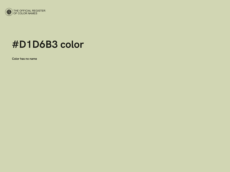 #D1D6B3 color image