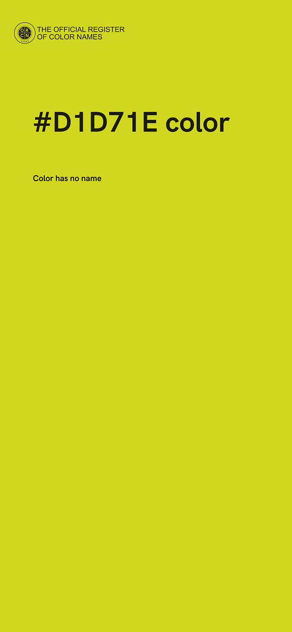 #D1D71E color image