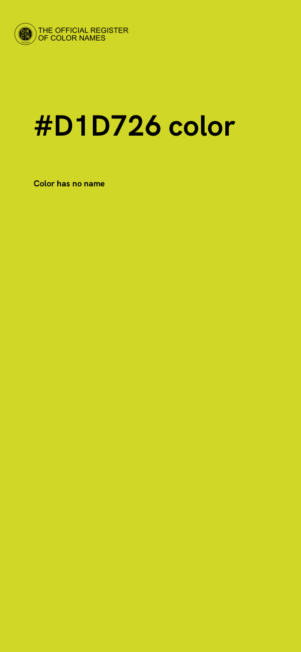 #D1D726 color image