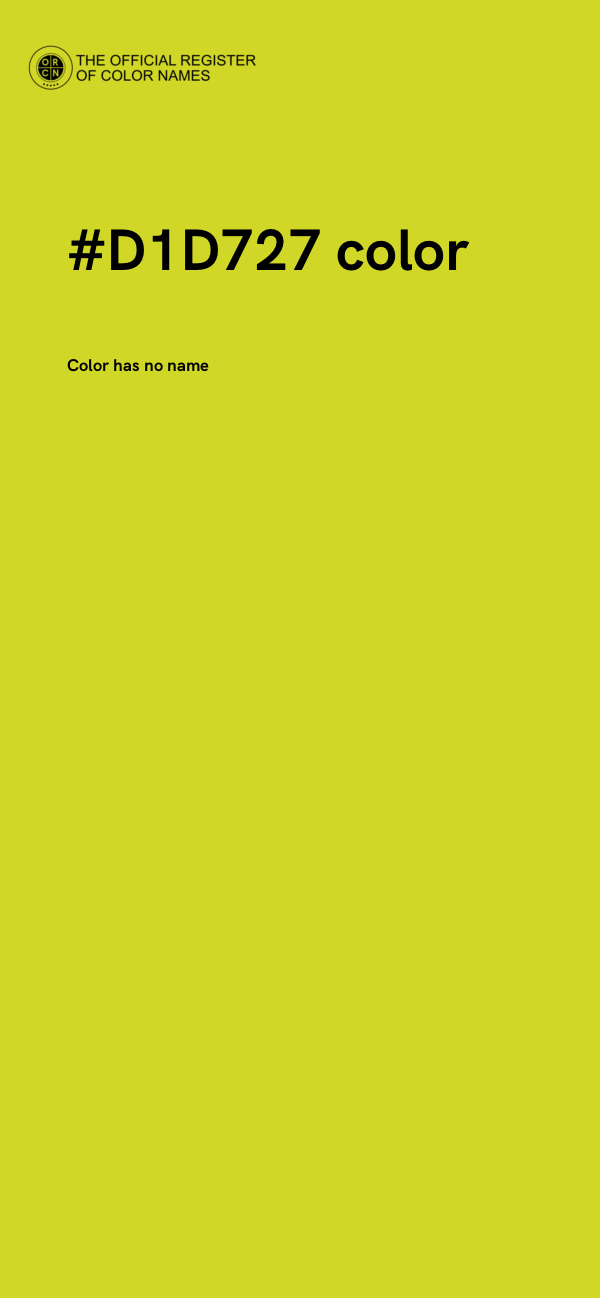 #D1D727 color image