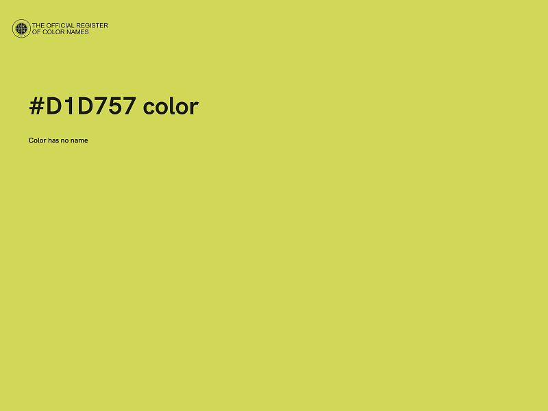 #D1D757 color image