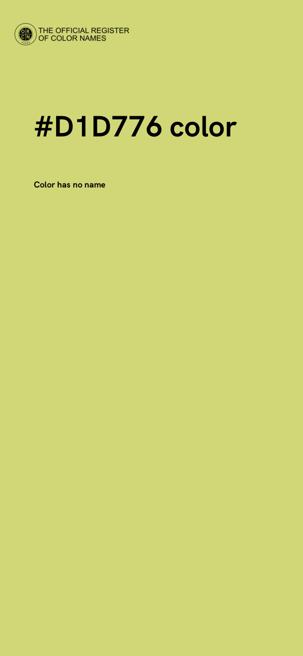 #D1D776 color image