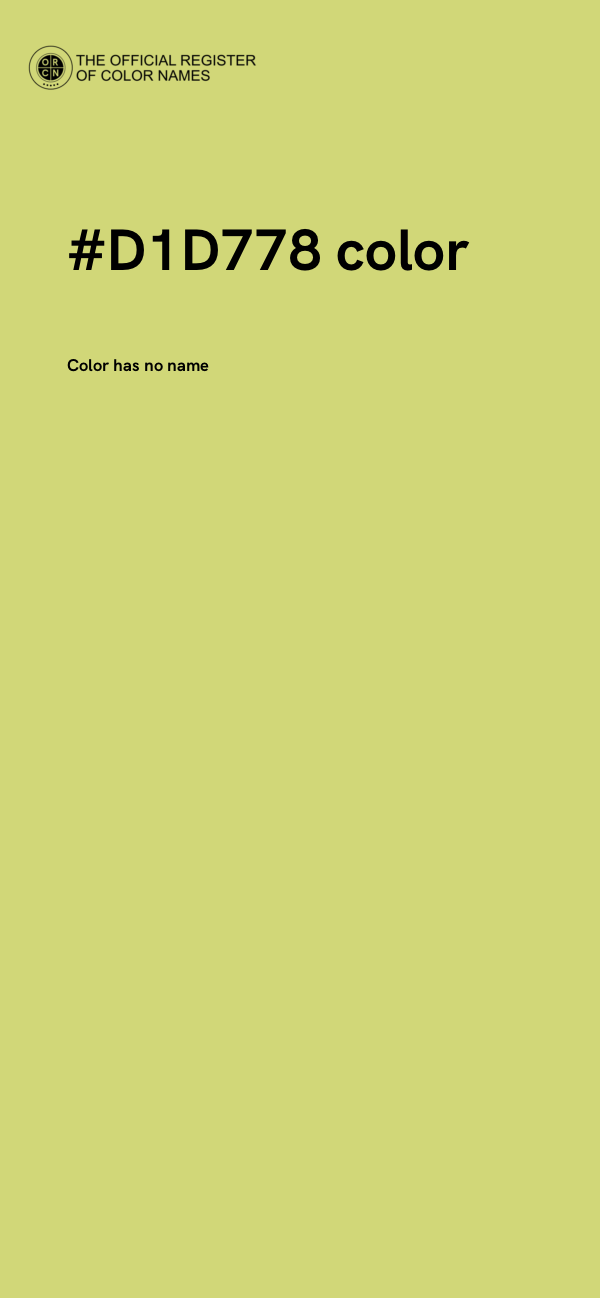 #D1D778 color image
