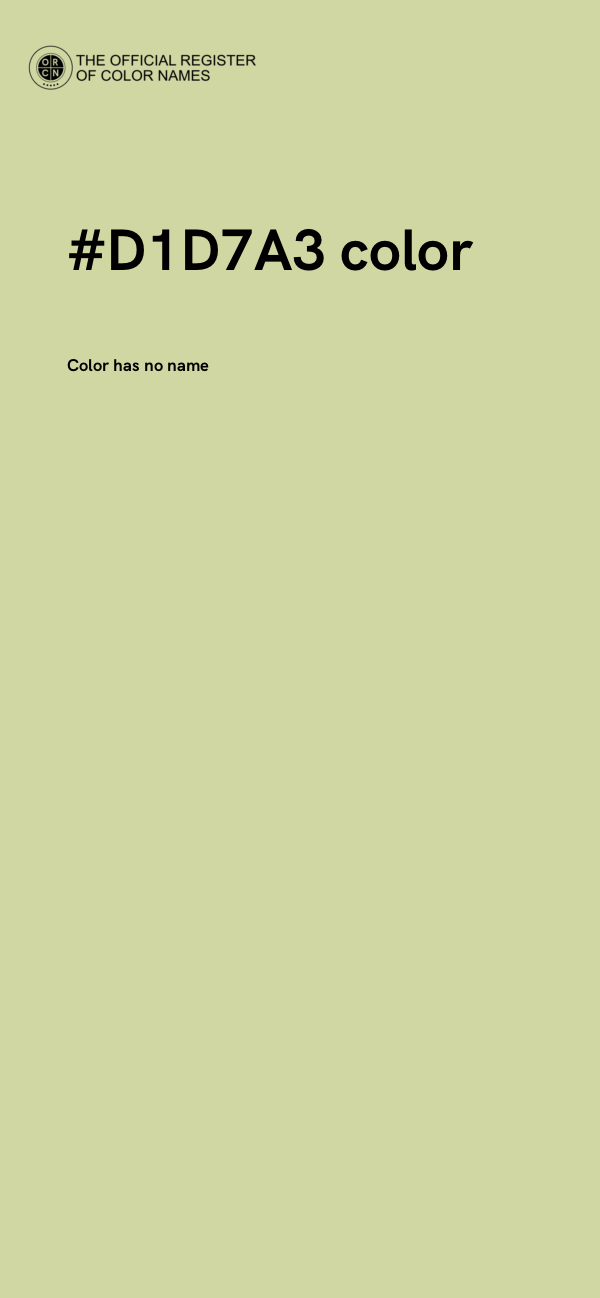#D1D7A3 color image