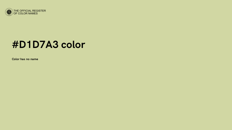 #D1D7A3 color image