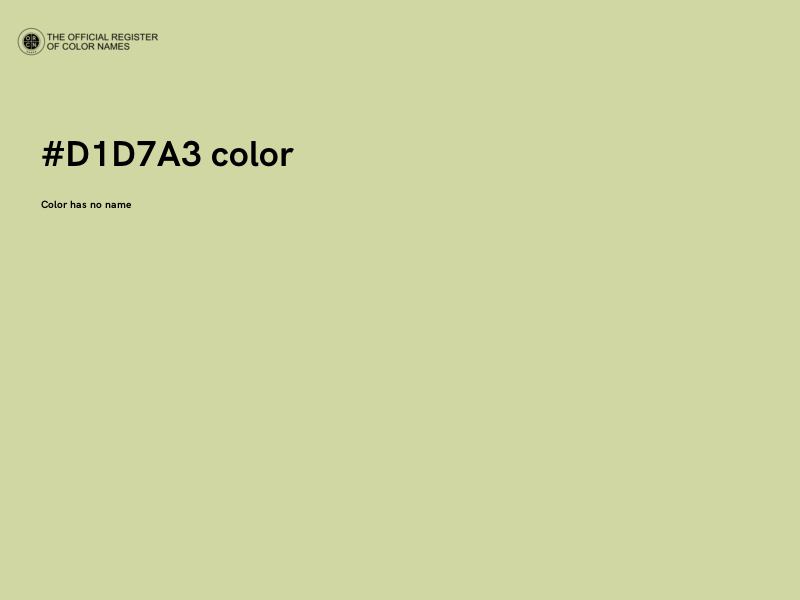 #D1D7A3 color image