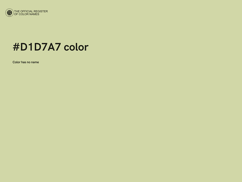 #D1D7A7 color image