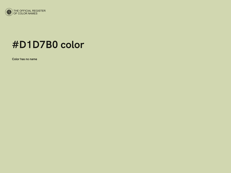 #D1D7B0 color image