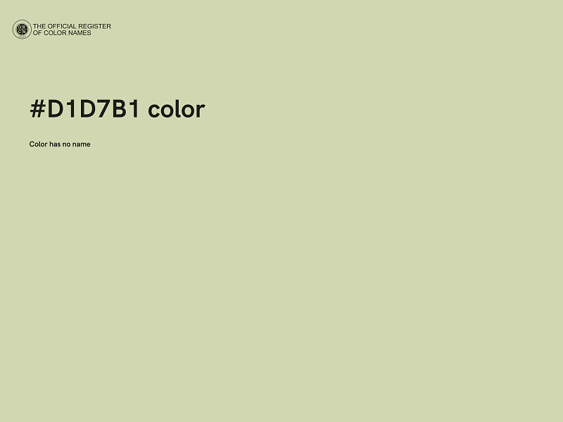 #D1D7B1 color image