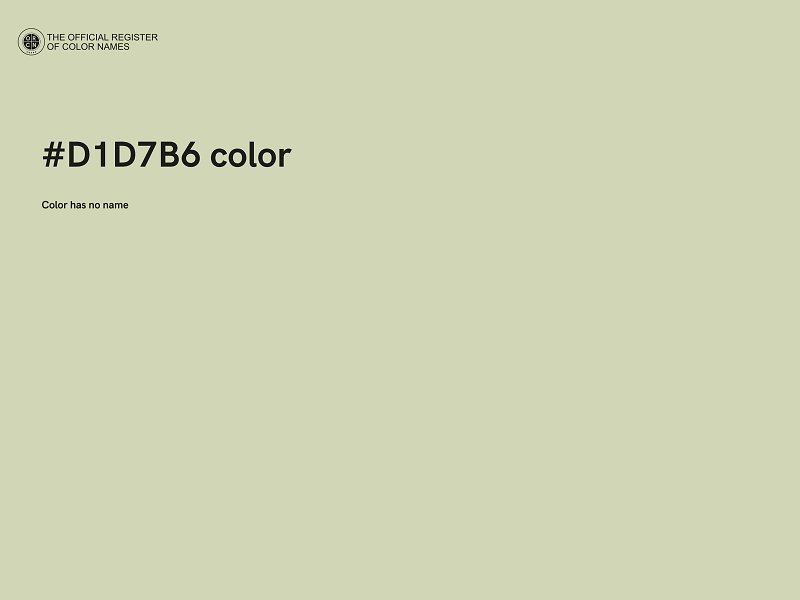 #D1D7B6 color image
