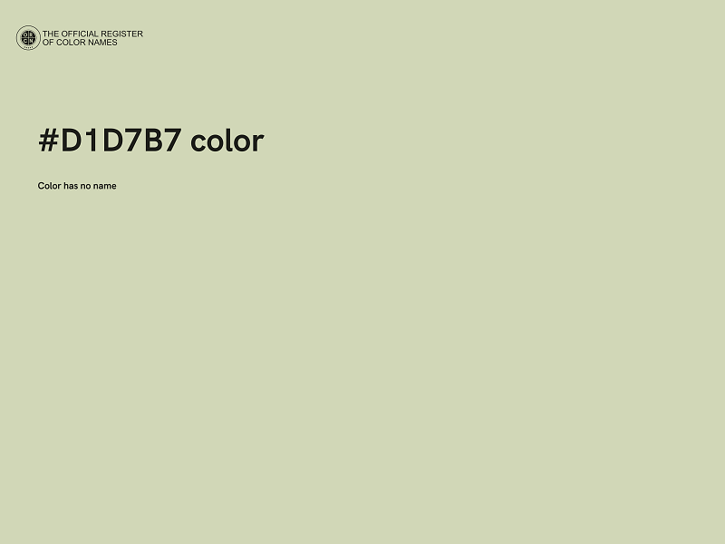 #D1D7B7 color image