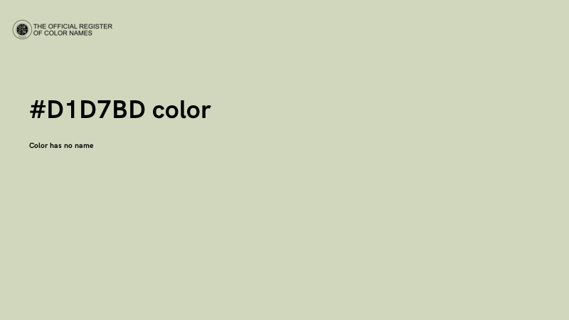 #D1D7BD color image