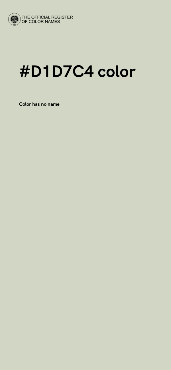 #D1D7C4 color image