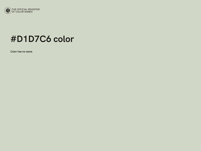 #D1D7C6 color image