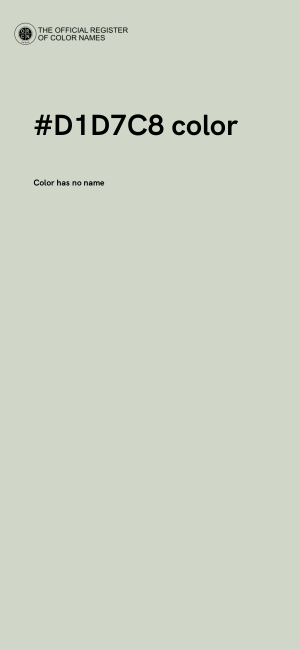 #D1D7C8 color image