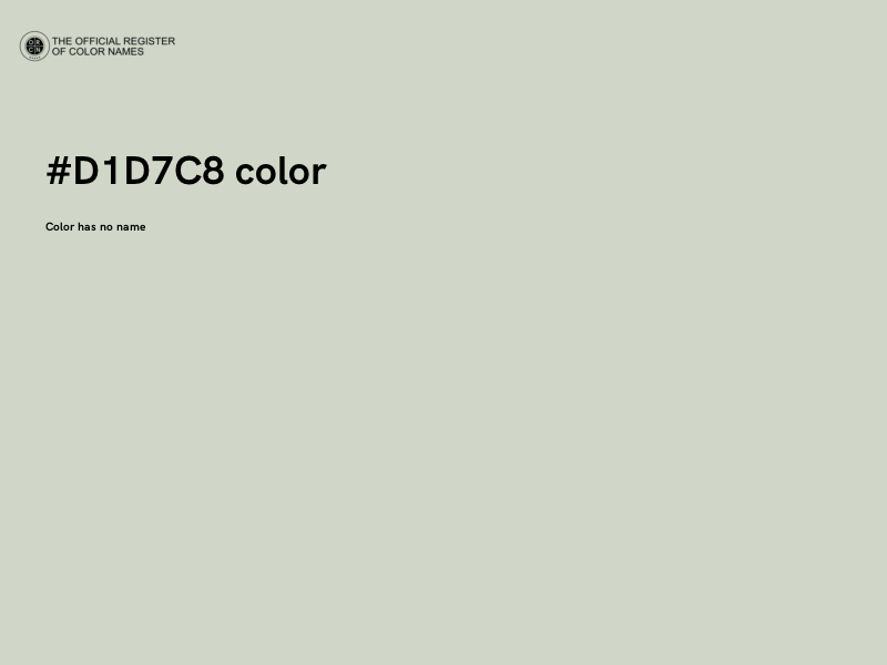 #D1D7C8 color image