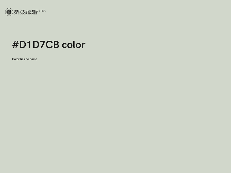 #D1D7CB color image