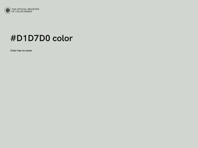 #D1D7D0 color image