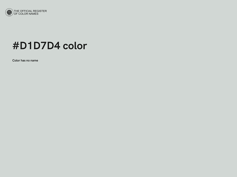 #D1D7D4 color image