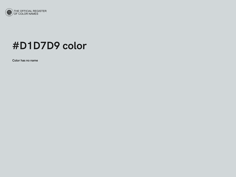 #D1D7D9 color image