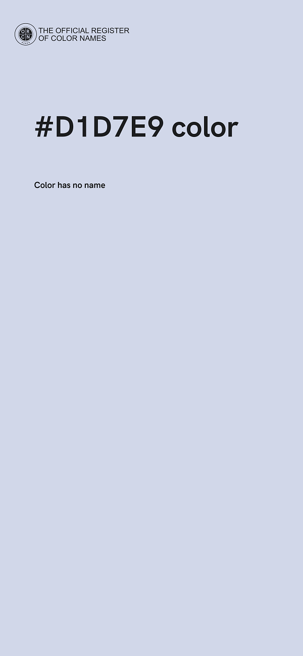 #D1D7E9 color image