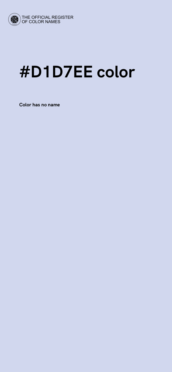 #D1D7EE color image