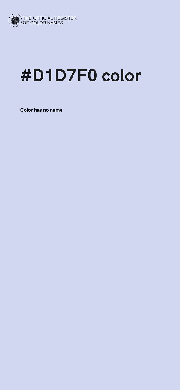 #D1D7F0 color image