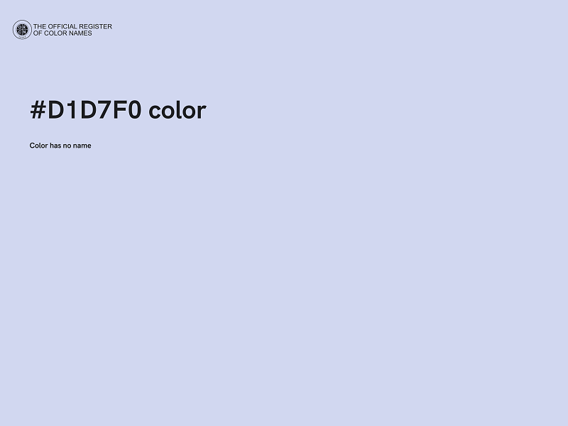 #D1D7F0 color image