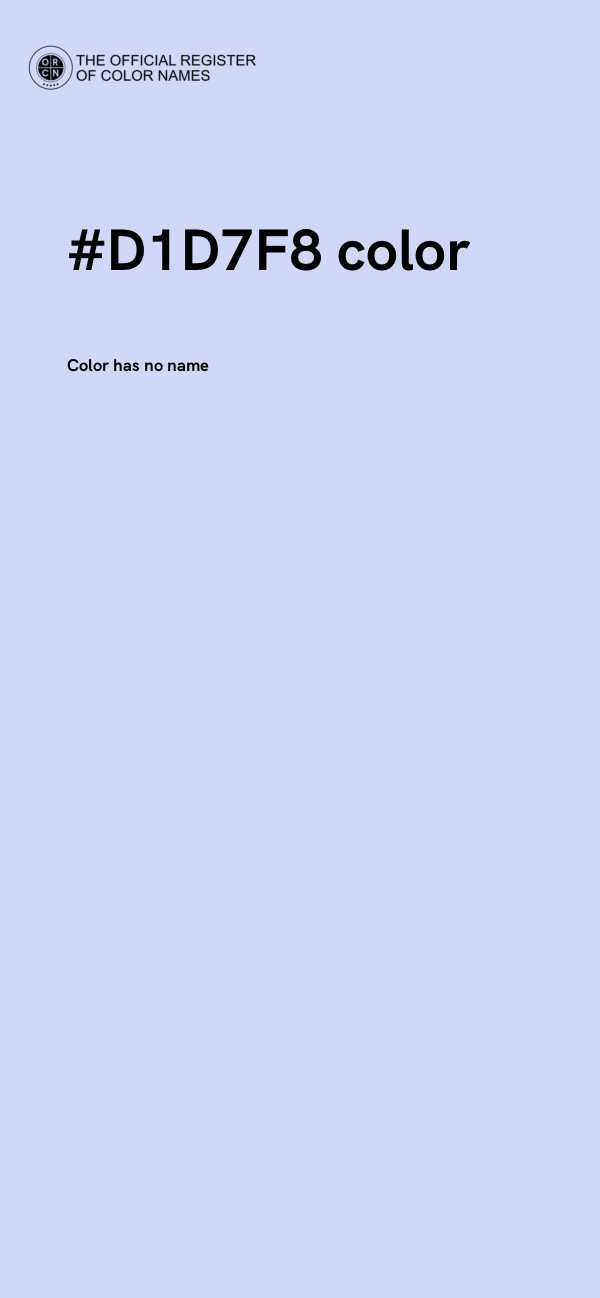 #D1D7F8 color image
