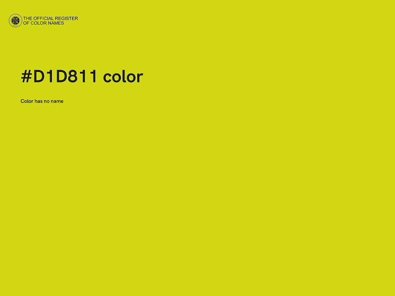 #D1D811 color image