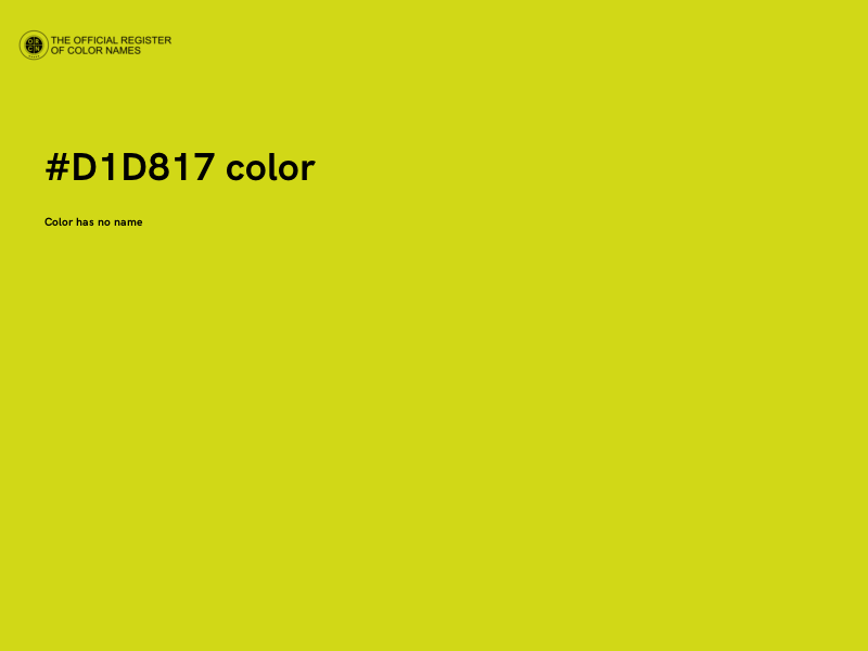 #D1D817 color image