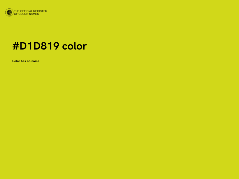 #D1D819 color image