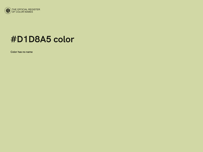 #D1D8A5 color image