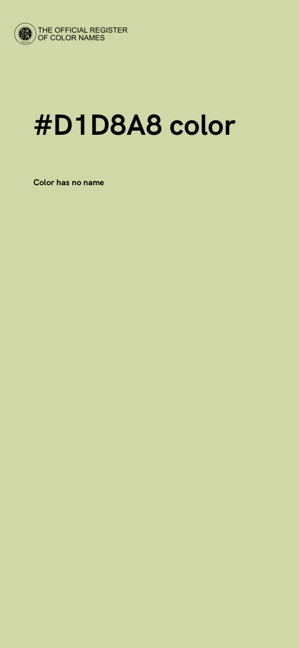 #D1D8A8 color image