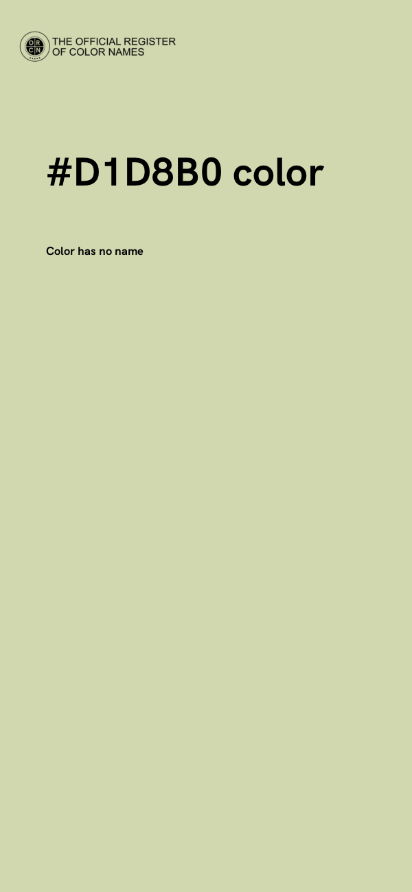 #D1D8B0 color image