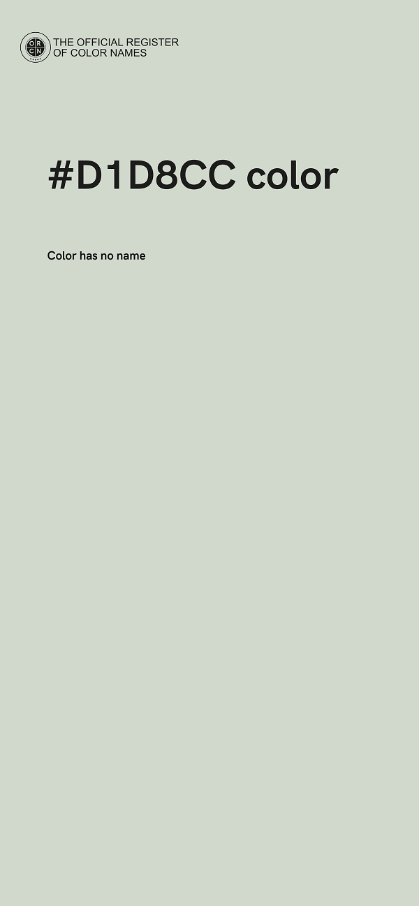 #D1D8CC color image