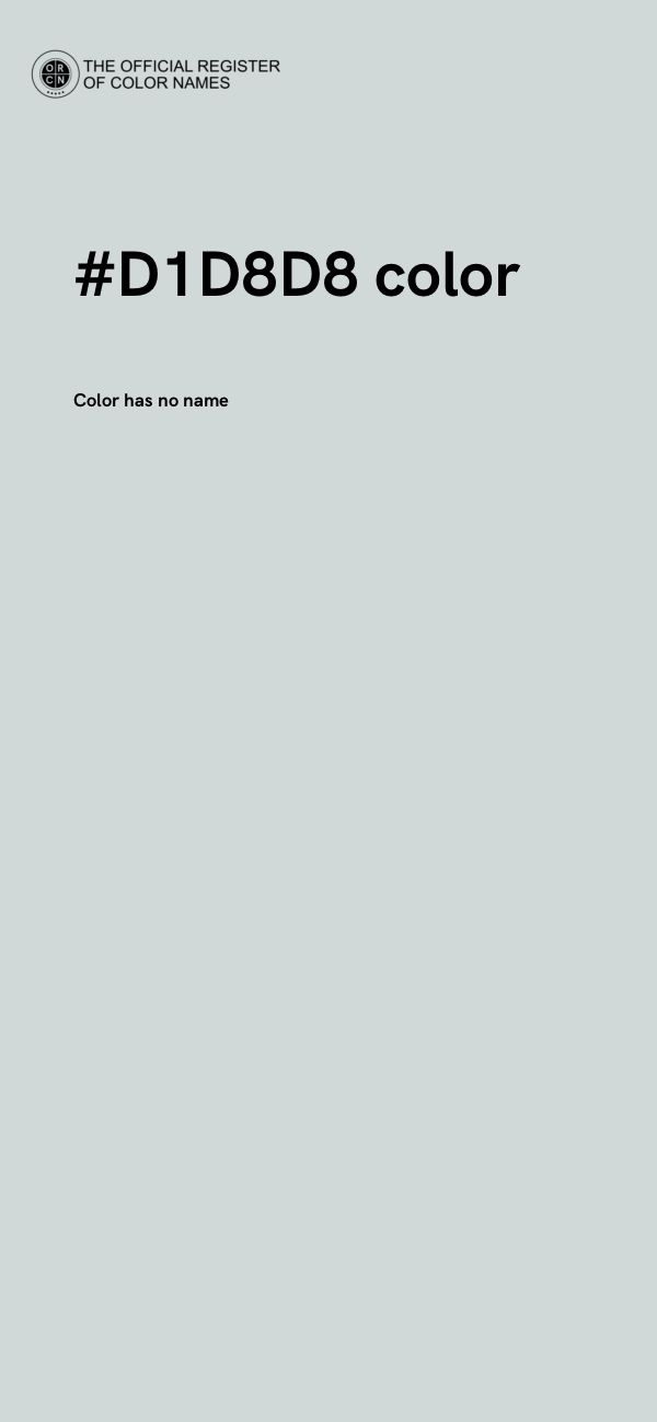 #D1D8D8 color image