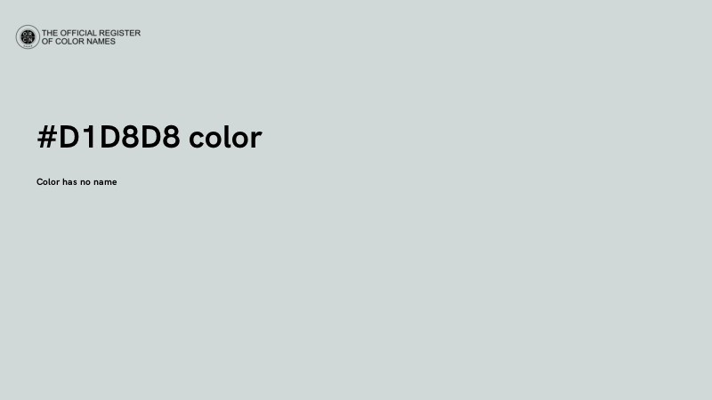 #D1D8D8 color image