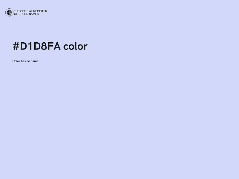 #D1D8FA color image