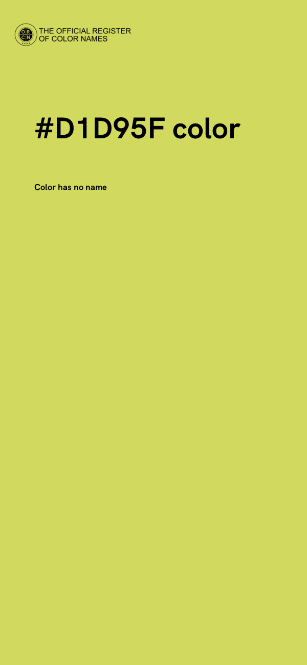 #D1D95F color image