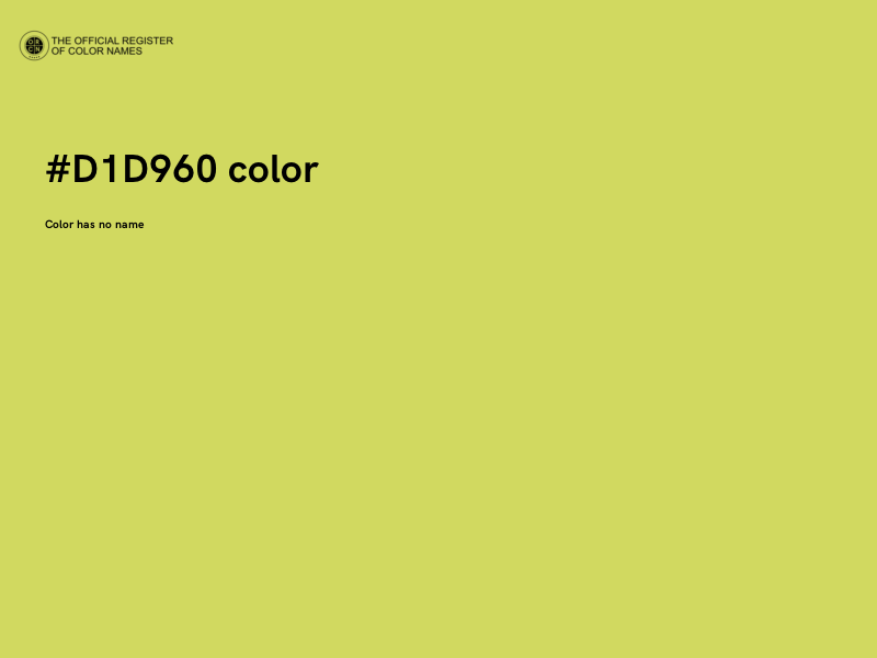 #D1D960 color image