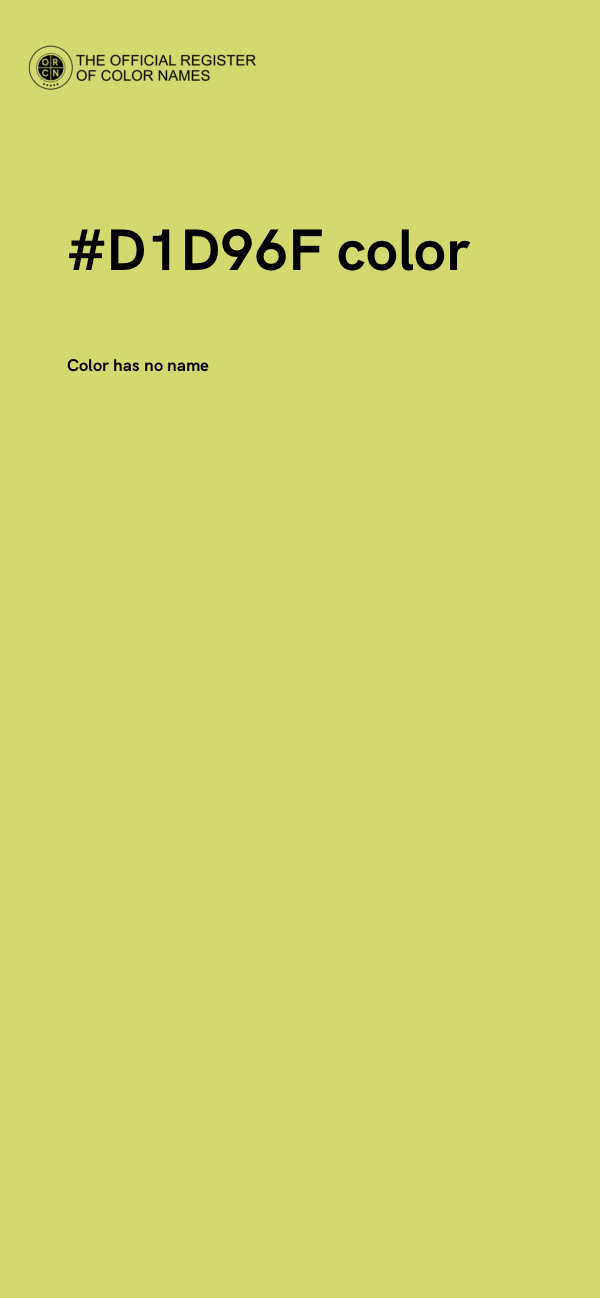 #D1D96F color image