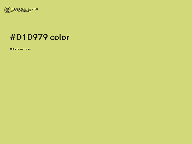 #D1D979 color image