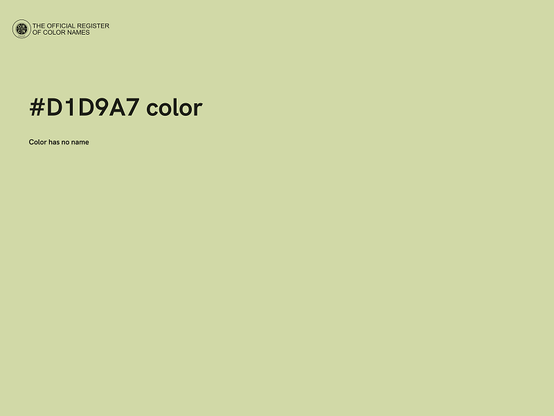 #D1D9A7 color image