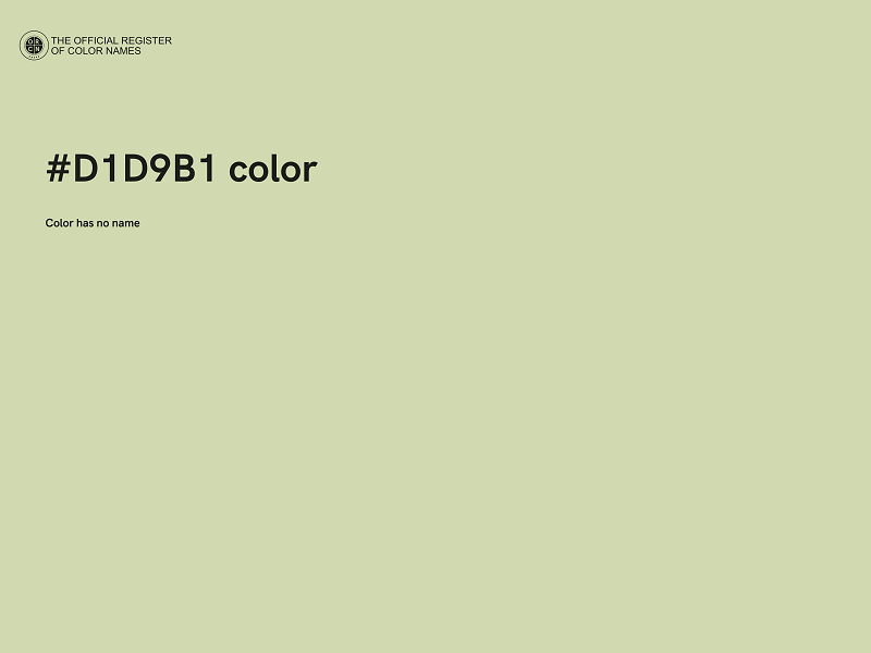 #D1D9B1 color image