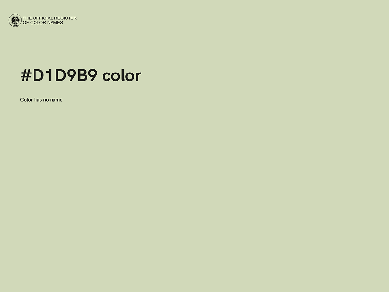 #D1D9B9 color image