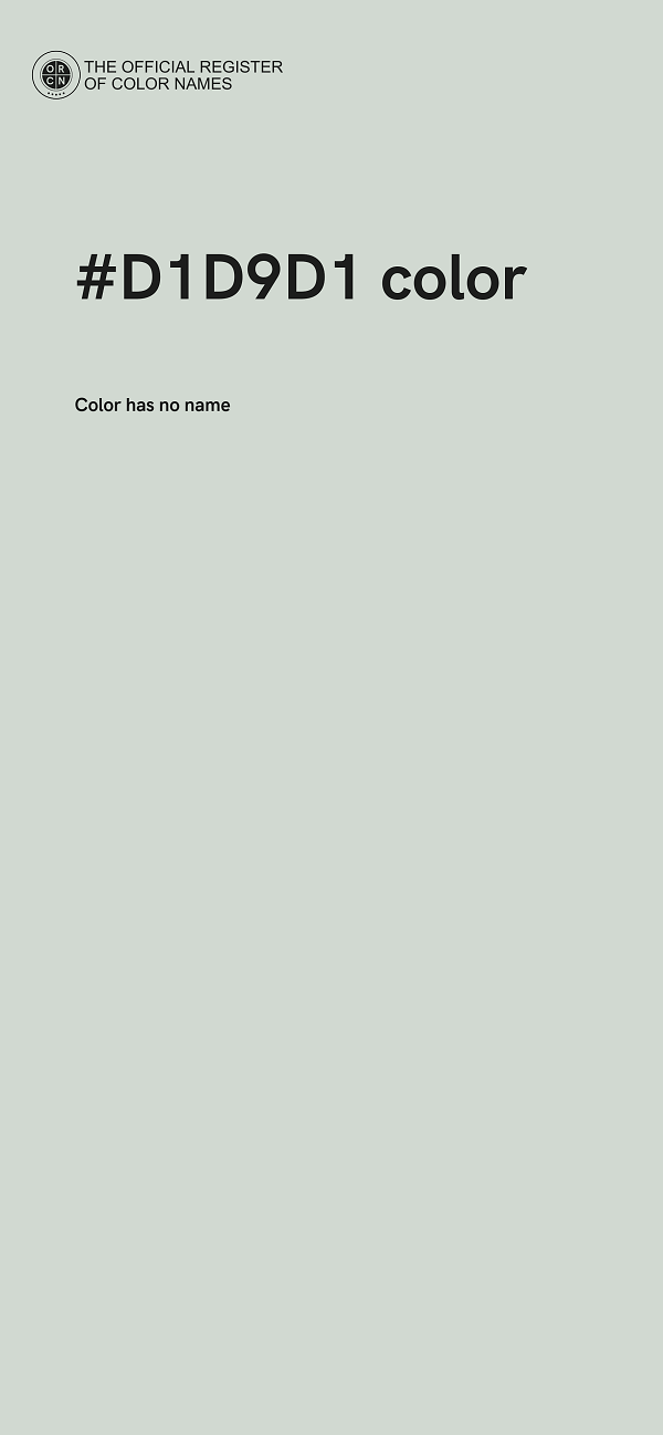 #D1D9D1 color image