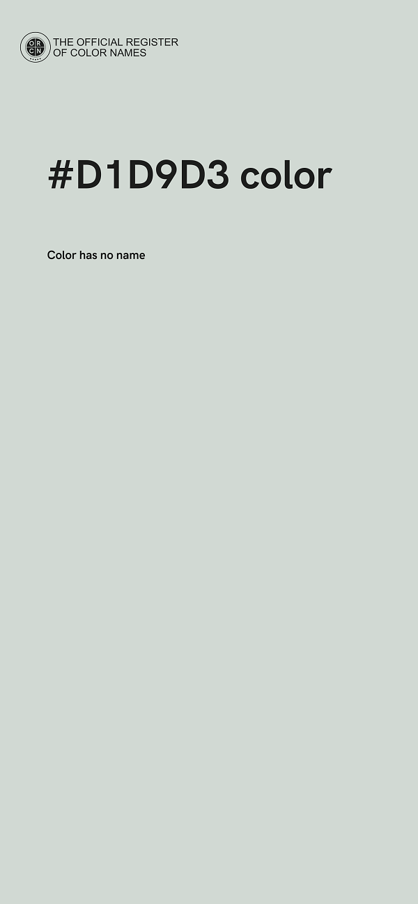 #D1D9D3 color image